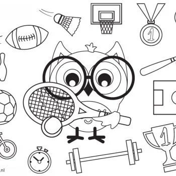 kleurplaat-Sport|